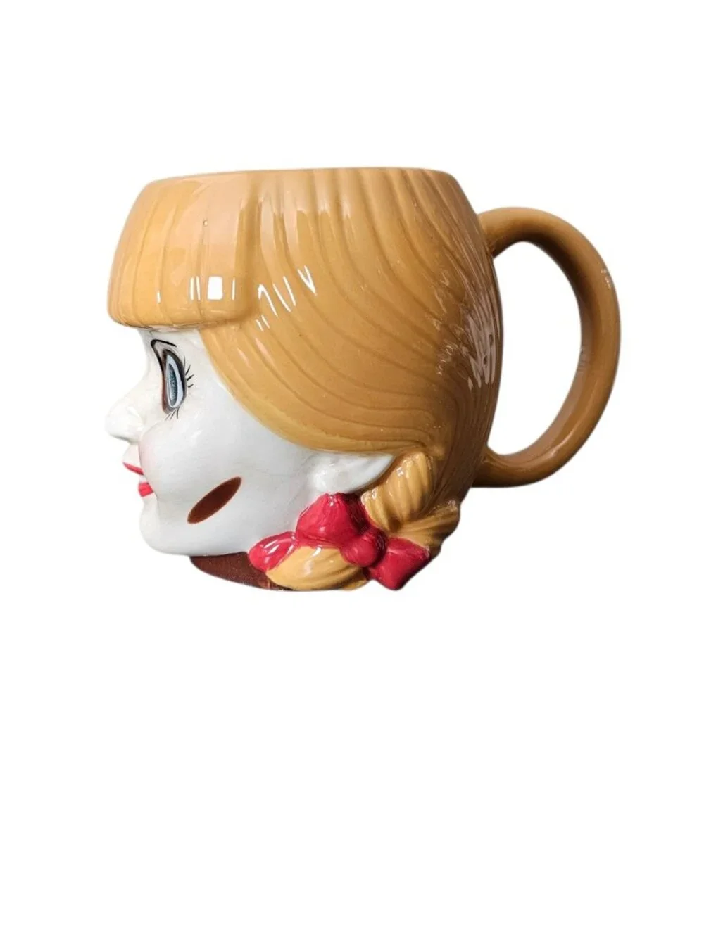 Annabelle Conjuring Universe Licensed Head Sculpted Ceramic Mug New 20oz